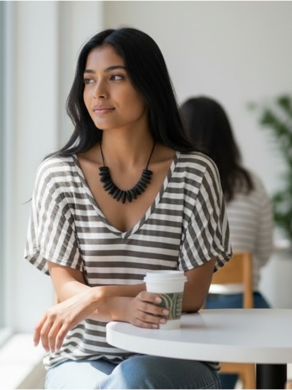 💥NWT Nordstrom Caslon brown and Tan top